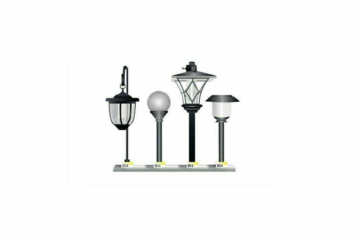 EMCO Merchandising LLD1 Landscape Light Display Store Fixture 18" Holds 4 Lights