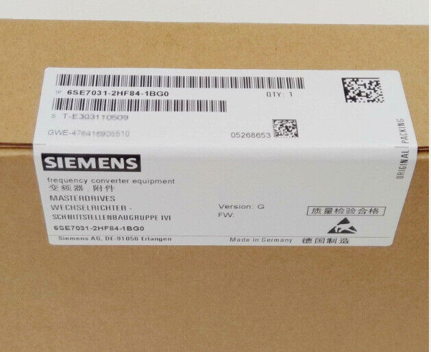 6SE7031-2HF84-1BG0 1PC New Sealed Siemens Inverter 6SE7 031-2HF84-1BG0