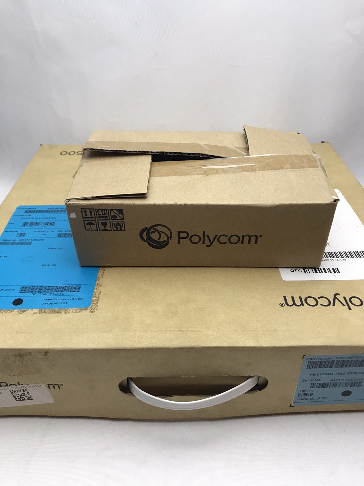 Polycom Trio 8500 HD Voice Conference Phone System + Power Kit For Skype & Teams