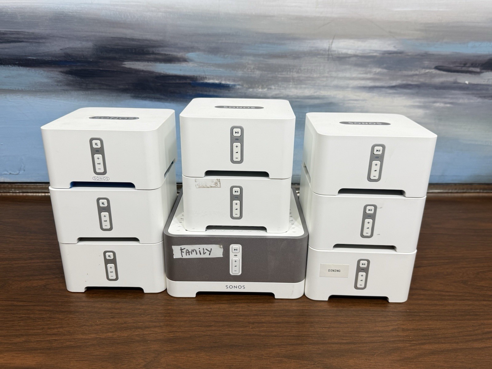 LOT OF (9) Sonos Products (PARTS REPAIR ONLY NO RETURNS READ DESCRIPTION) AS IS