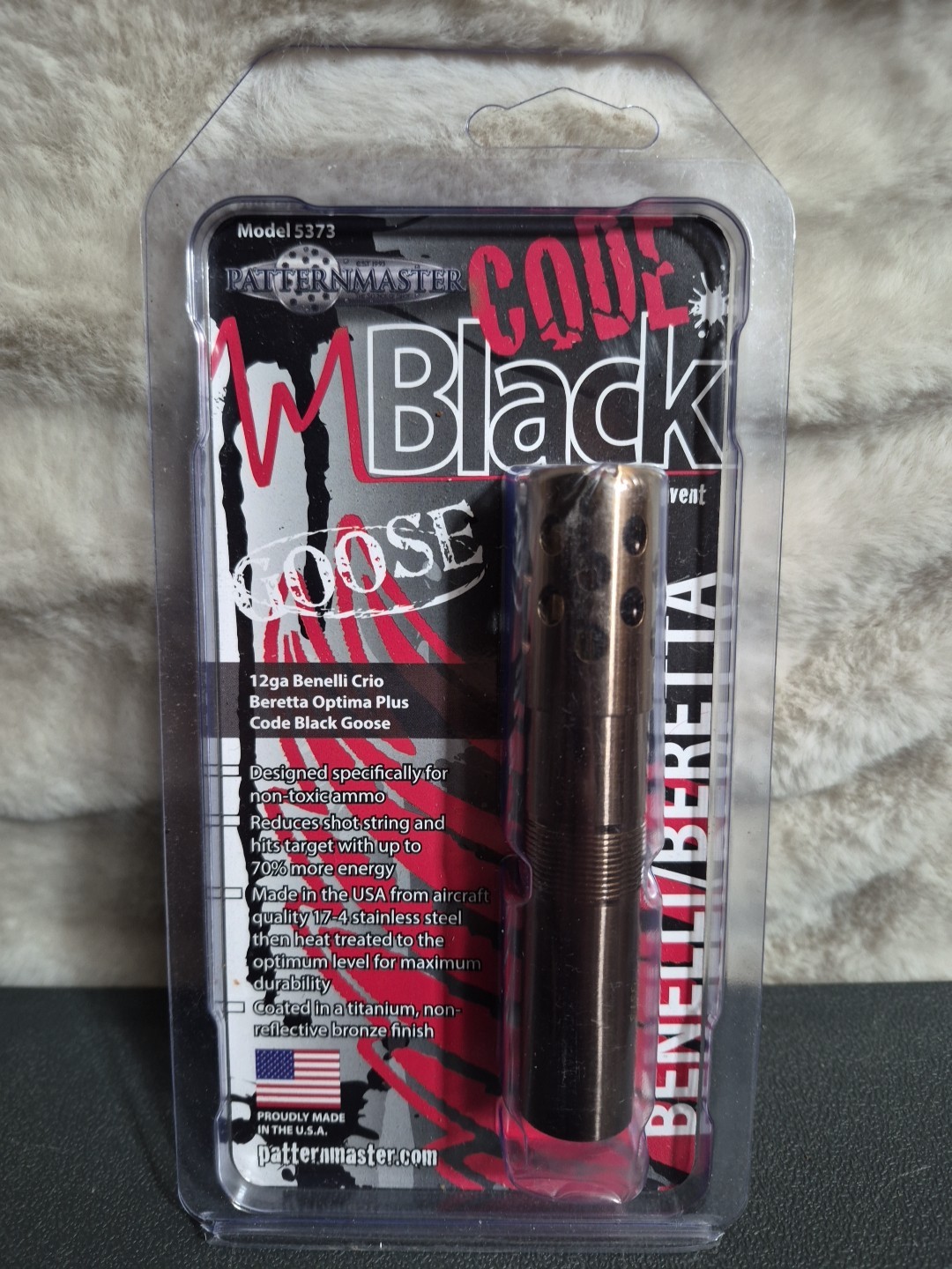 Patternmaster Code Black Benelli Crio/Beretta Optima Plus 12ga Duck Model 5373