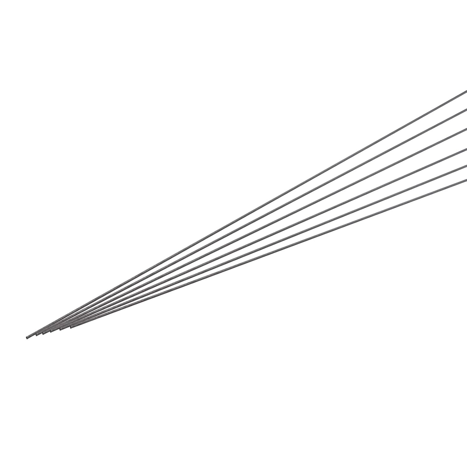 MECCANIXITY Carbon Fiber Rod, 1.5mm x 300mm Rod x 300mm, black