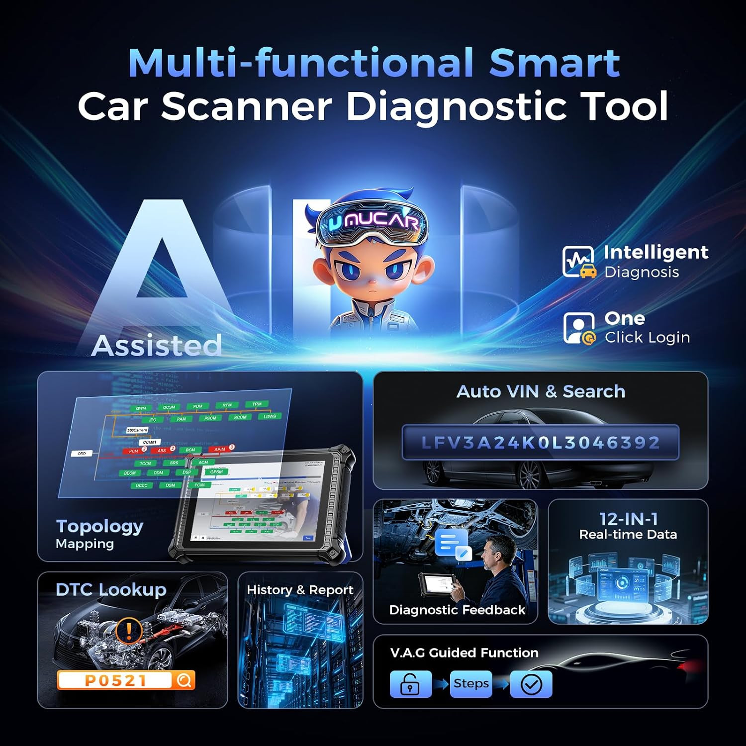 MUCAR X93 Professional Automotive Scan tool