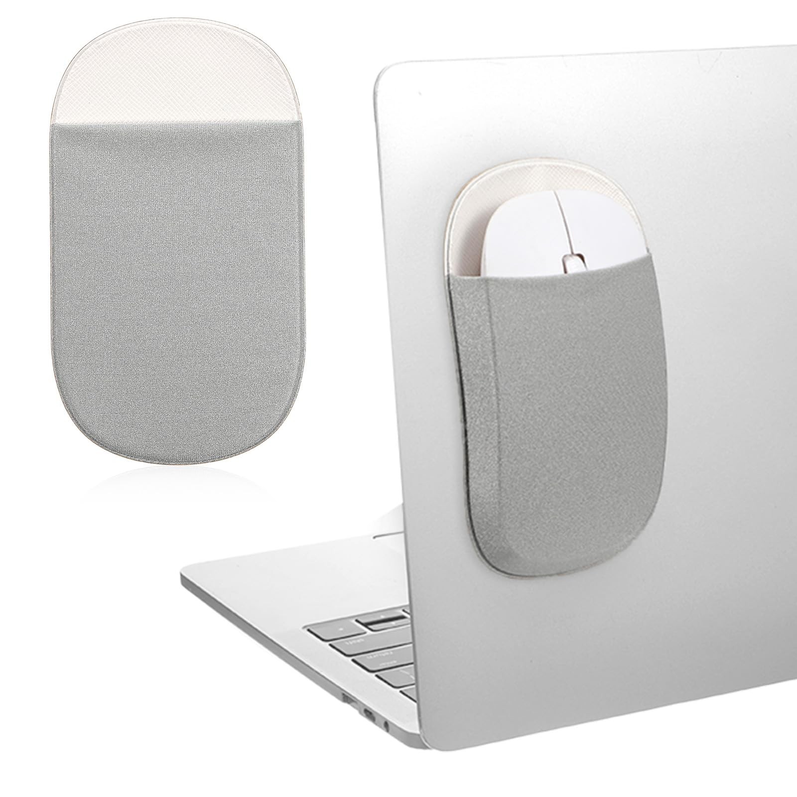 Universal StickOn Mouse Pouch Sleeve Pocket Holder For Laptop Computer