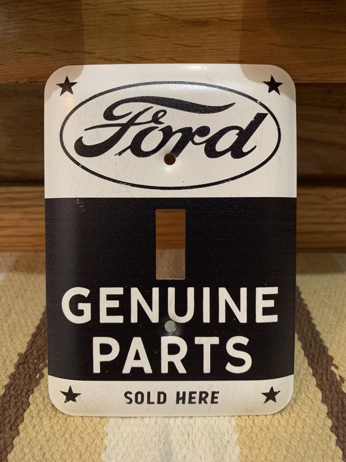 Ford Light Switch Plate Cover Genuine Parts Service Garage Gas Oil Bar Pub Sign