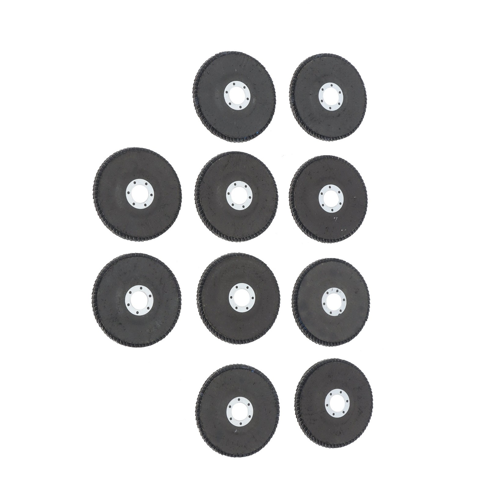 4-1/2" X 7/8" 80 Grit Premium Zirconia Flap Disc Sanding Grinding 10 Pack Grey