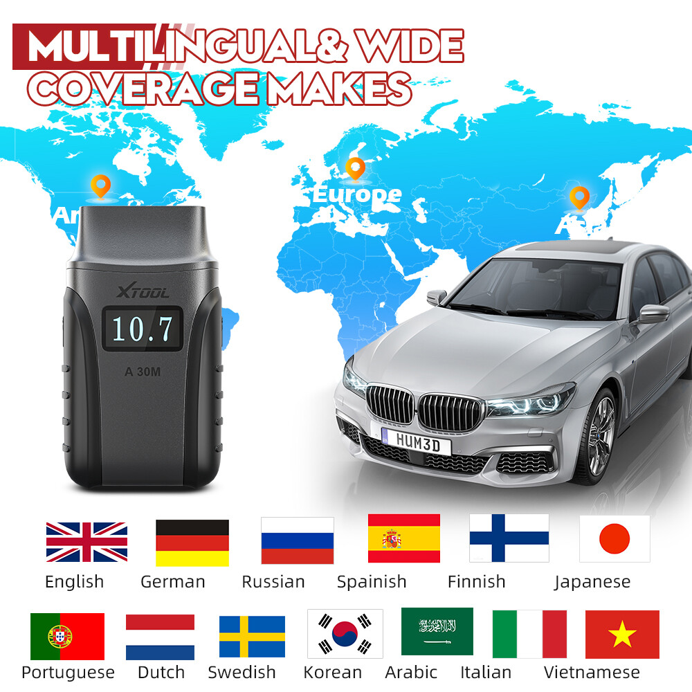 XTOOL Anyscan A30M Wireless OBD2 Diagnostic Scanner Bi-Directional Code Reader