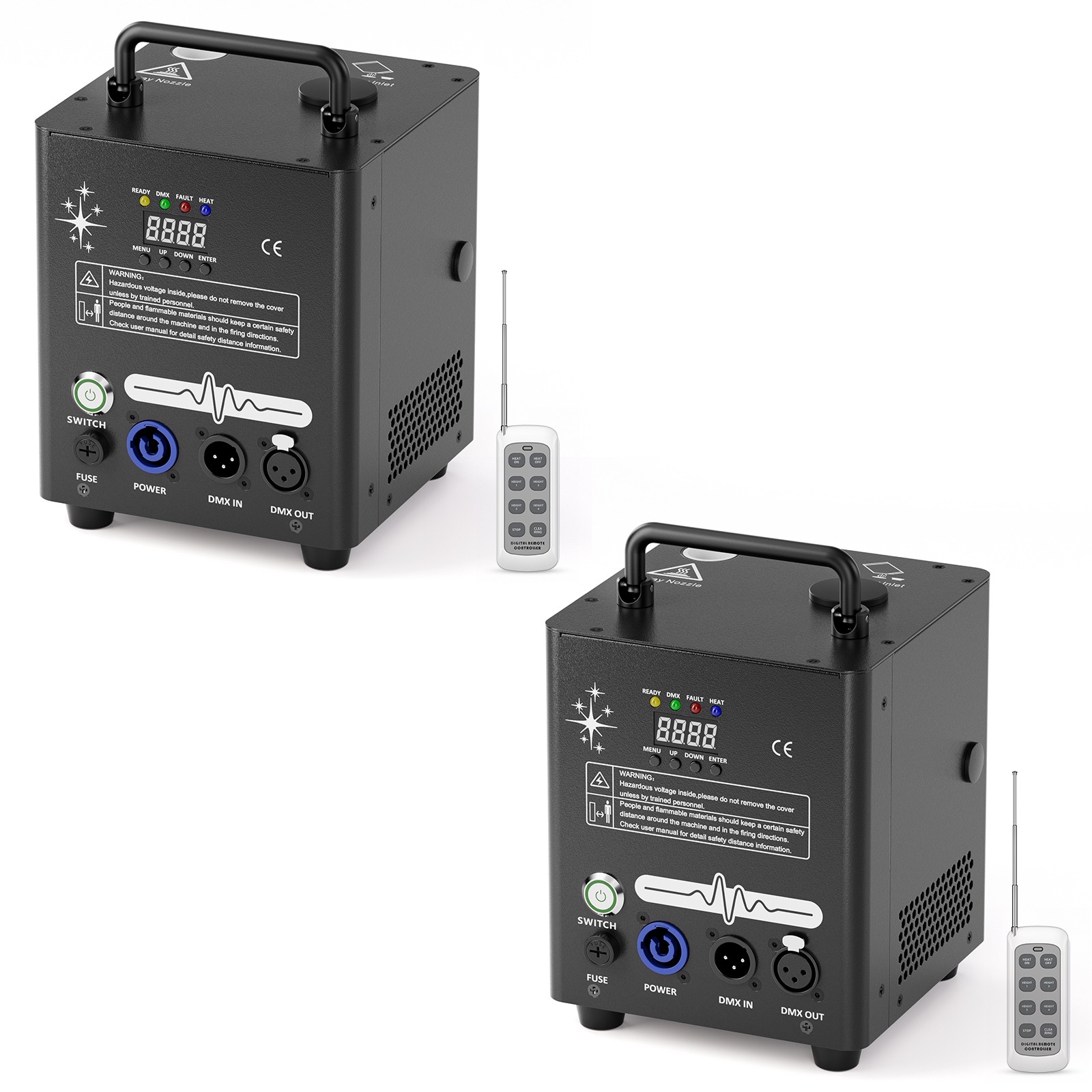 2X 800W Cold Spark Machine Firework Stage Effect DMX DJ Wedding Show W/Remote