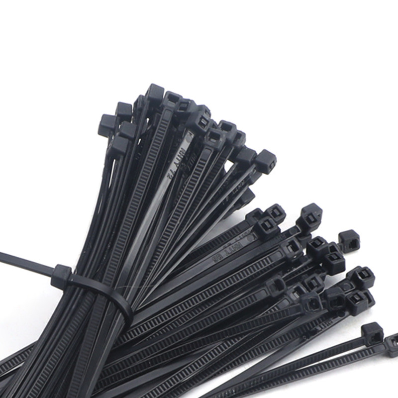 Self-Locking Plastic Nylon Cable Ties Nylon Zip Tie Wraps Black Width:2.5mm-15mm