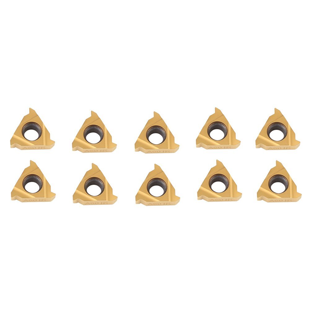 10PCS Lathe Threading Inserts Carbide Turning Inserts 11IR A60 CNC Blade