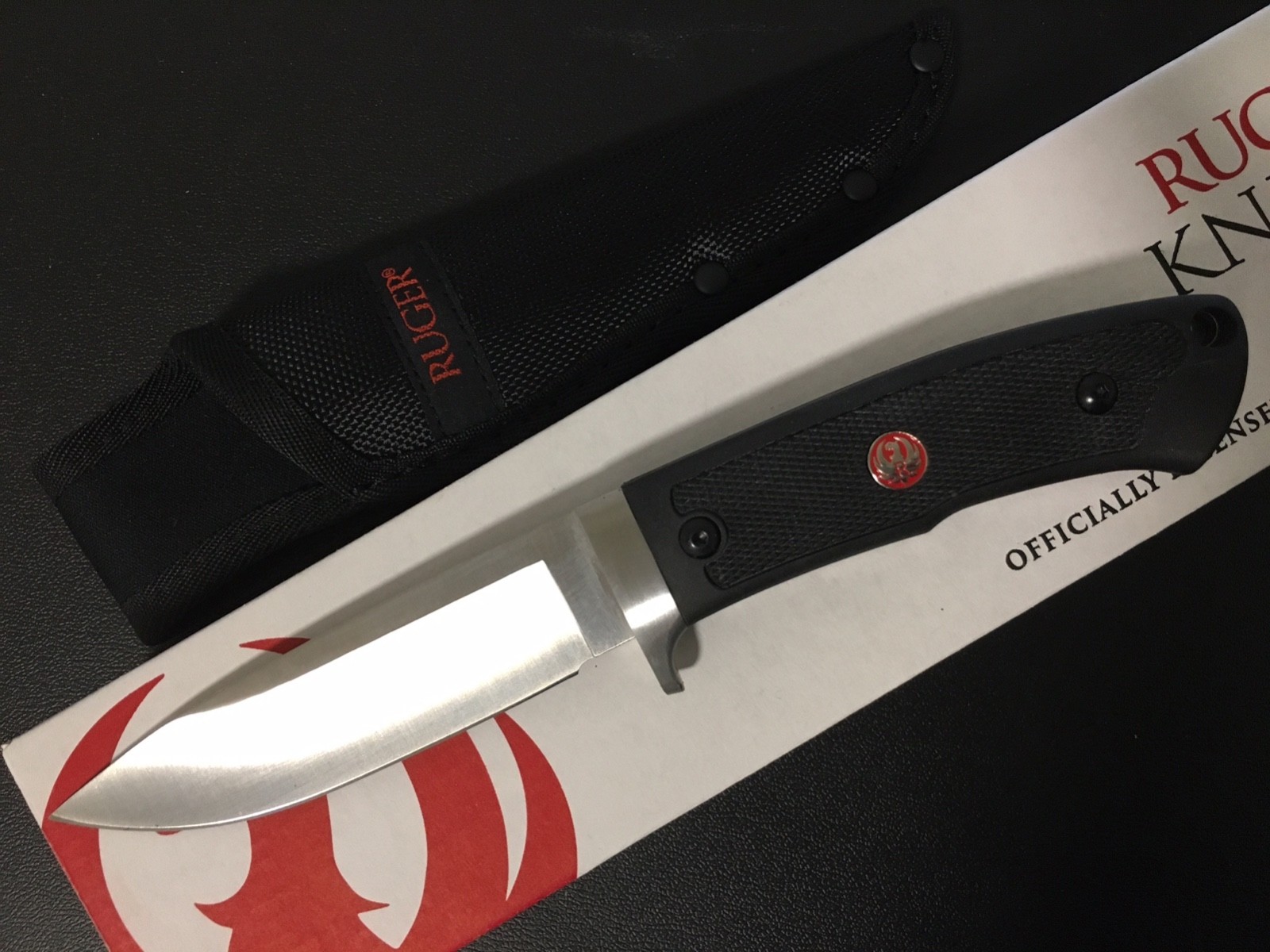 CRKT Accurate (Ruger Edition)_Fixed Blade_Full Tang Knife_4.4"Blade_8Cr13MoV_NEW