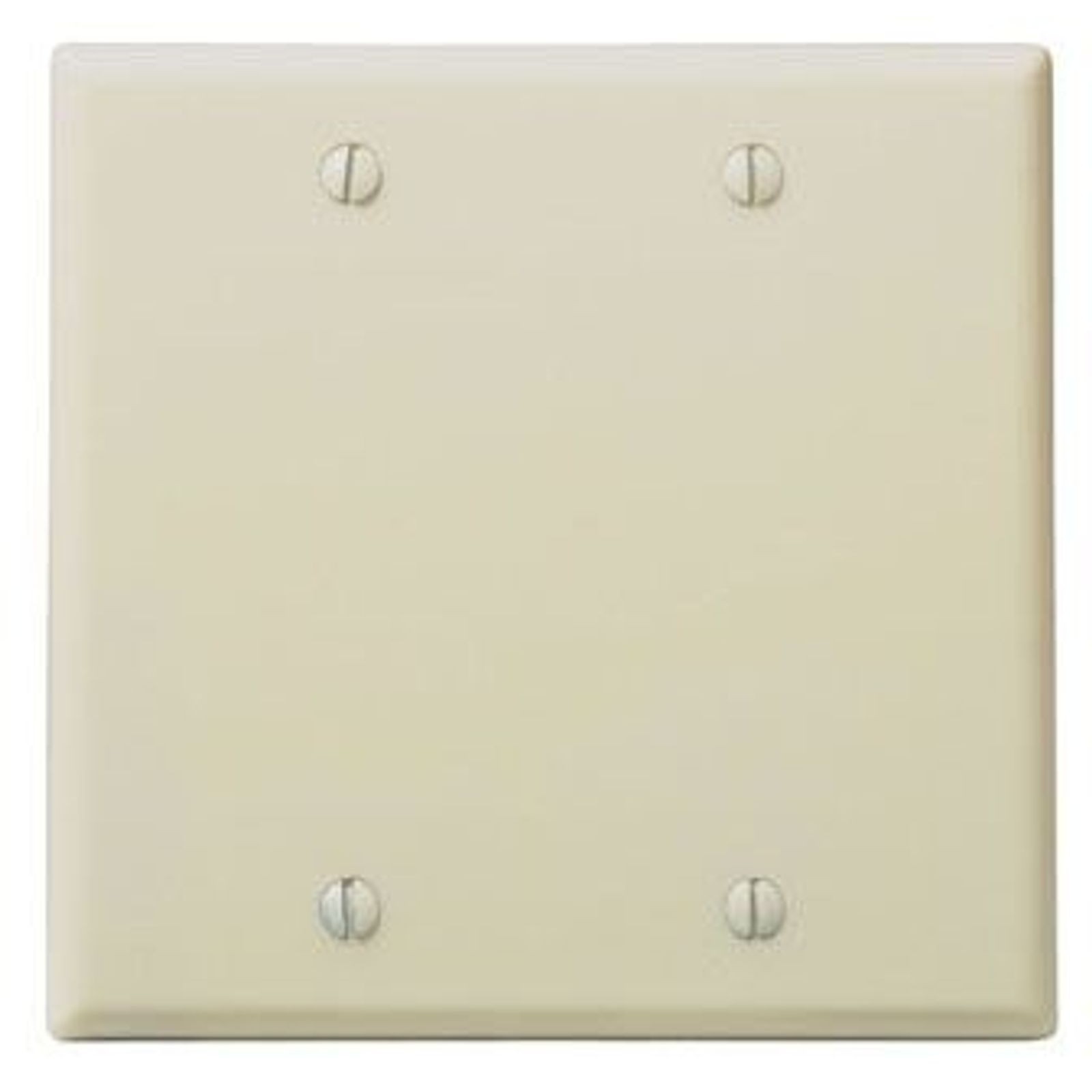 Leviton 86025, Wallplate, Iv Wp 2G 2Blank Std Size, 1 PC