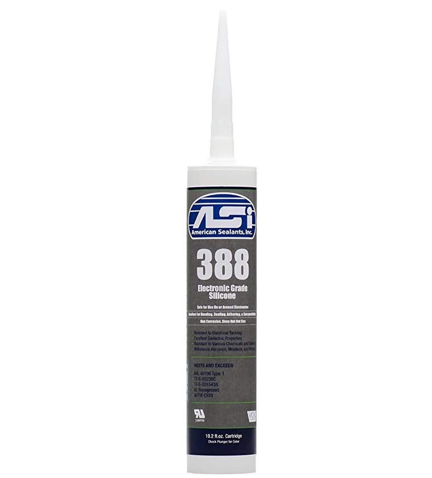 Clear Electronic Grade Silicone - 10.2 oz Cartridge