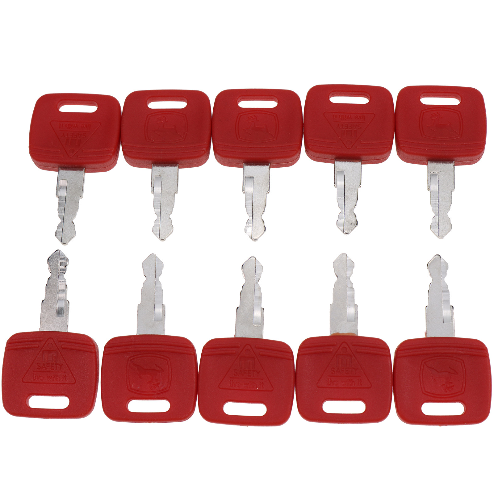 10X Ignition Key RE183935 for John Deere 7230 7130 6430 6420 6403 6330 6230 6140