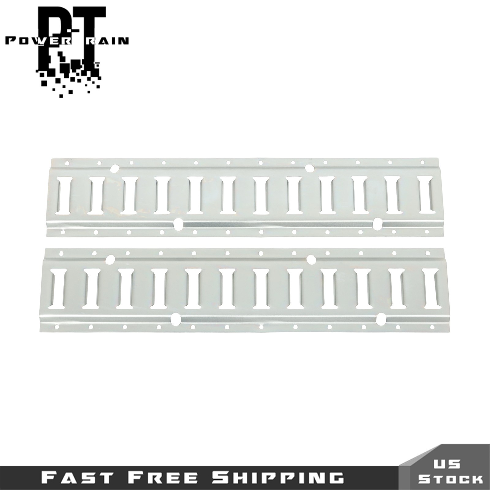 Fit For Garages Trailers E Track Tie Down Rail Kit 8× 2' E-Track Bar Rails