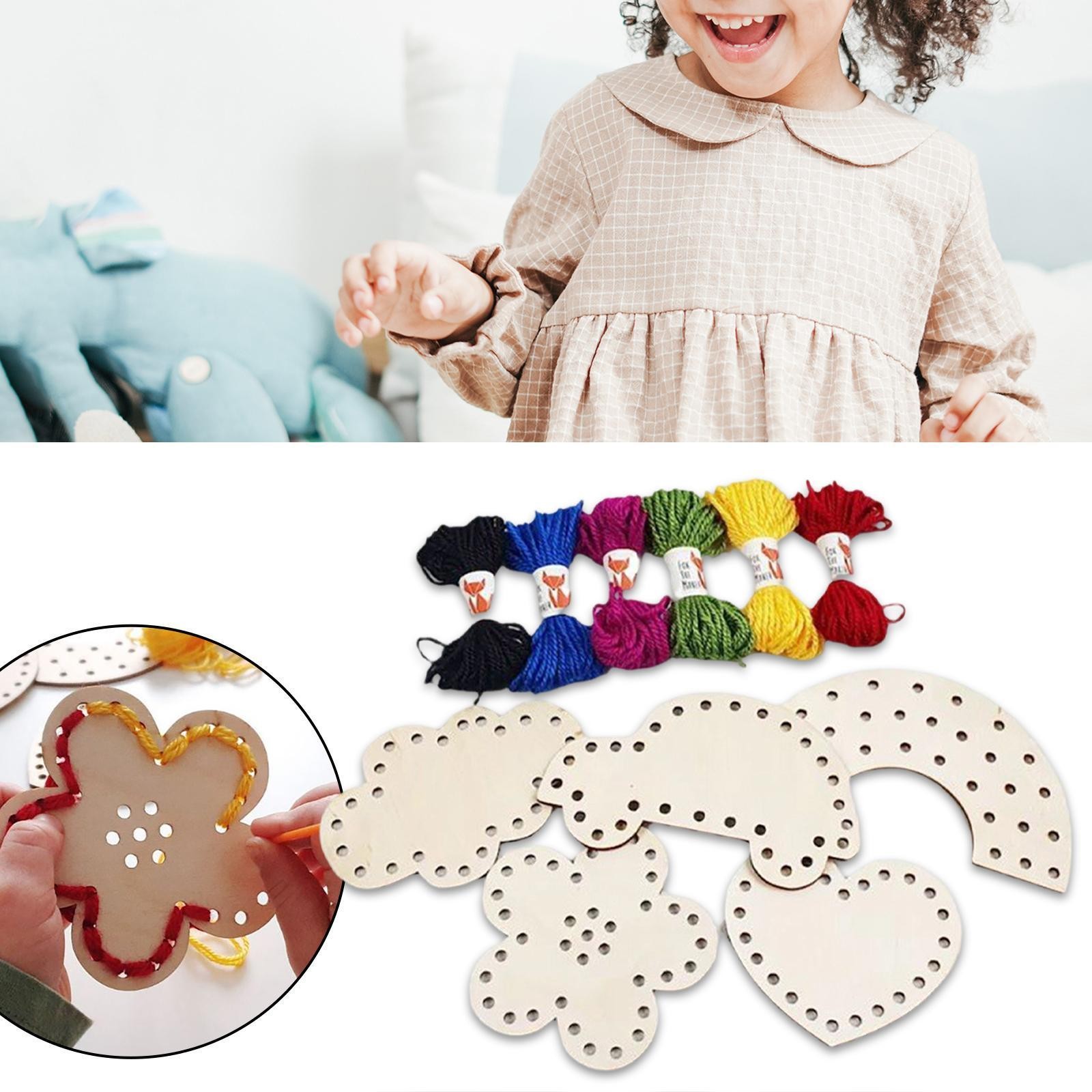 Kids Lacing Toy Kids Threading Panels Toy Durability Portable Gift Professional