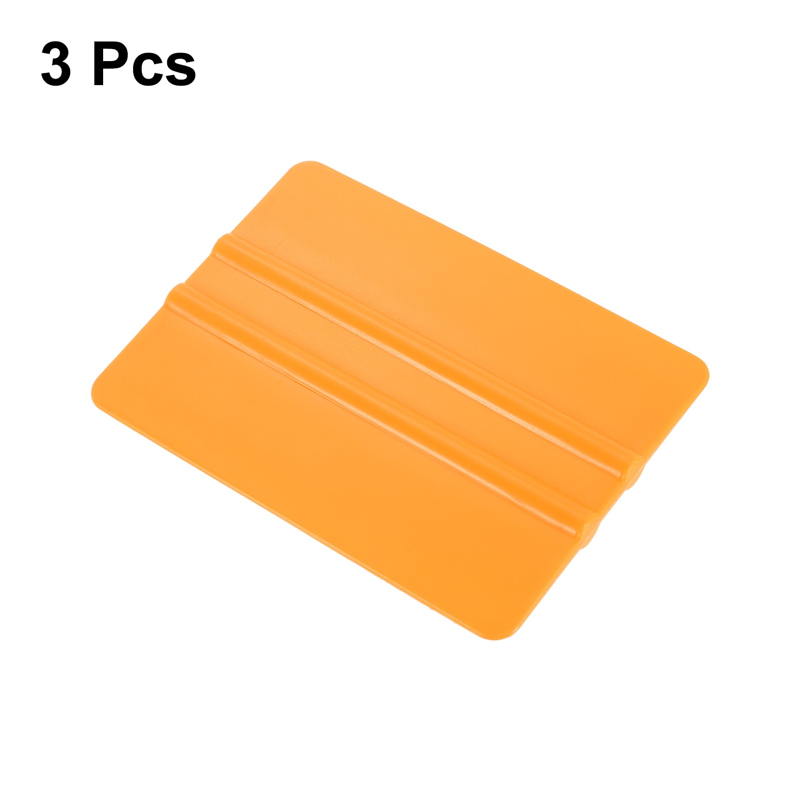 3pcs Vinyl Wrap Squeegee, 4" Decal Squeegee Scraper for Car Wrap, Yellow