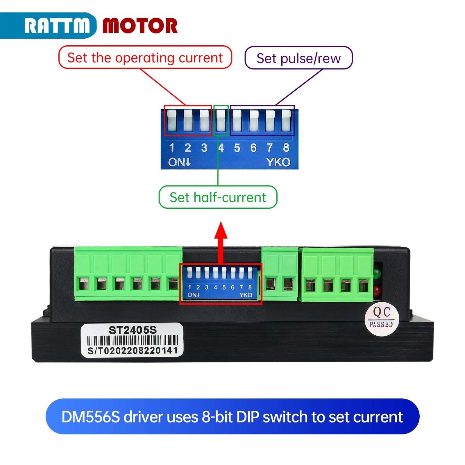 US SHIP】3pcs DM556S Stepper Motor Driver 6A Digital Stepper Controller 20-50VDC