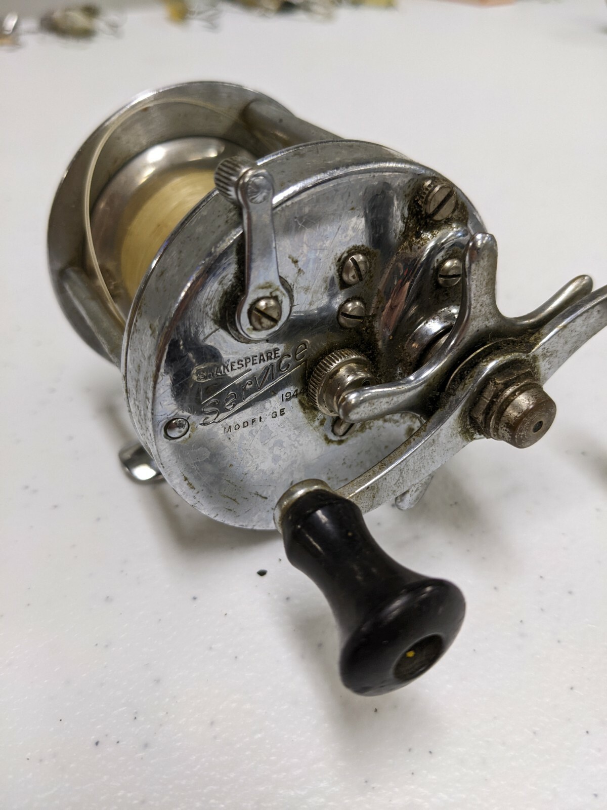 Vintage Shakespeare Service 1944 GE Fishing Reel