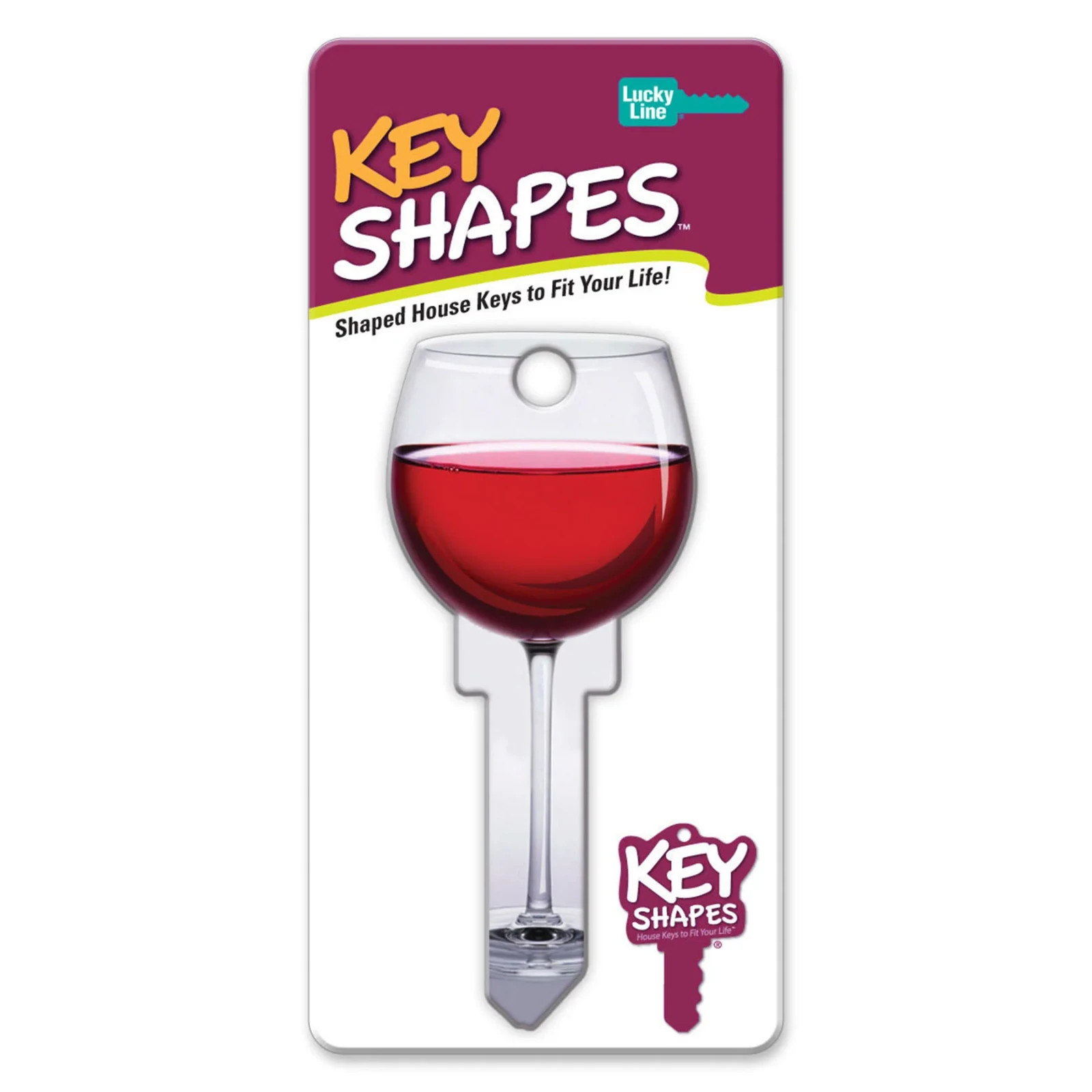 LUCKY LINE B108S RED WINE SCHLAGE SC1 KEYWAY HOUSE KEY SHAPES