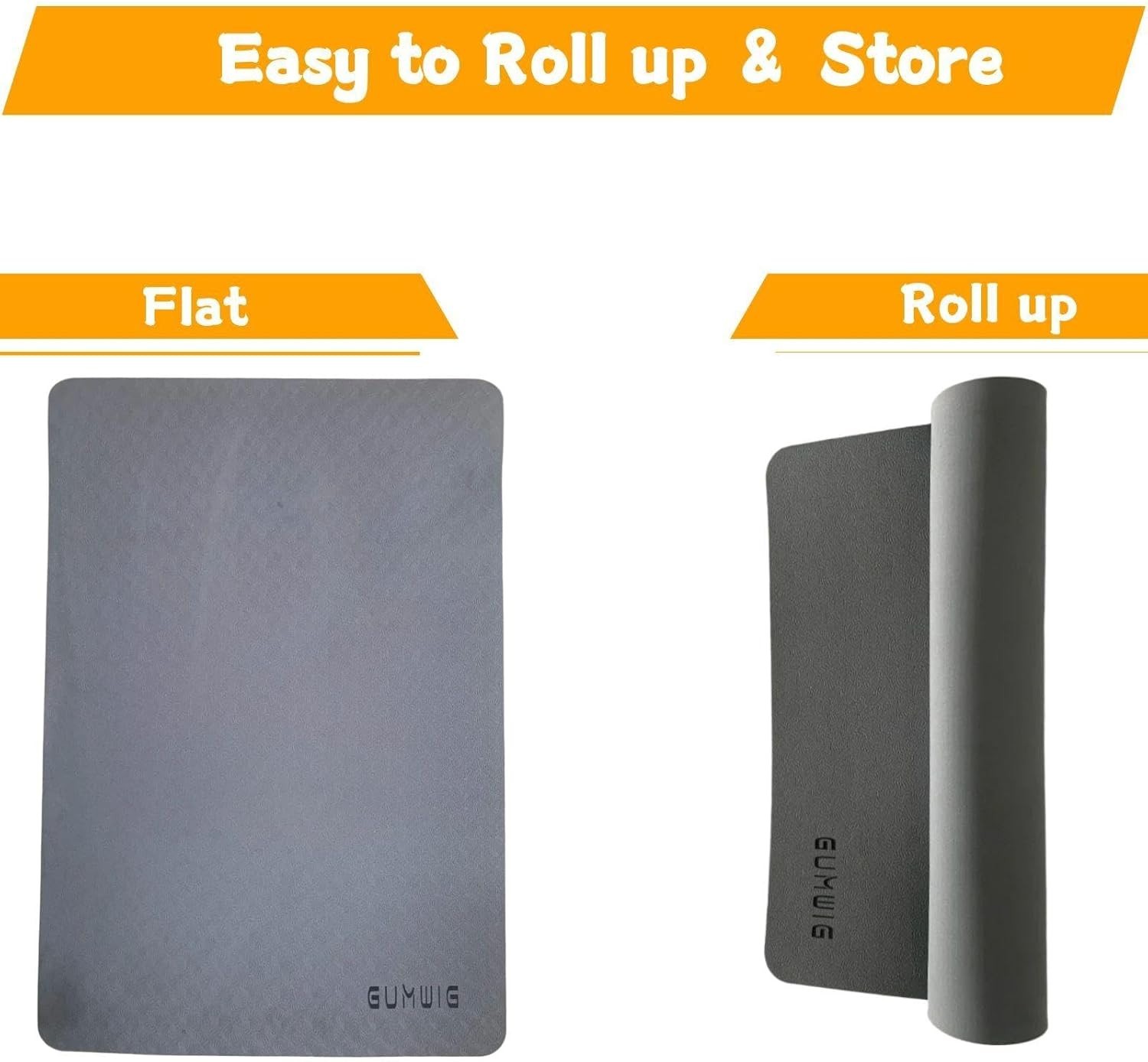 Universal Compatibility Large Exercise Mat for Under Desk Ellipticals - Grey