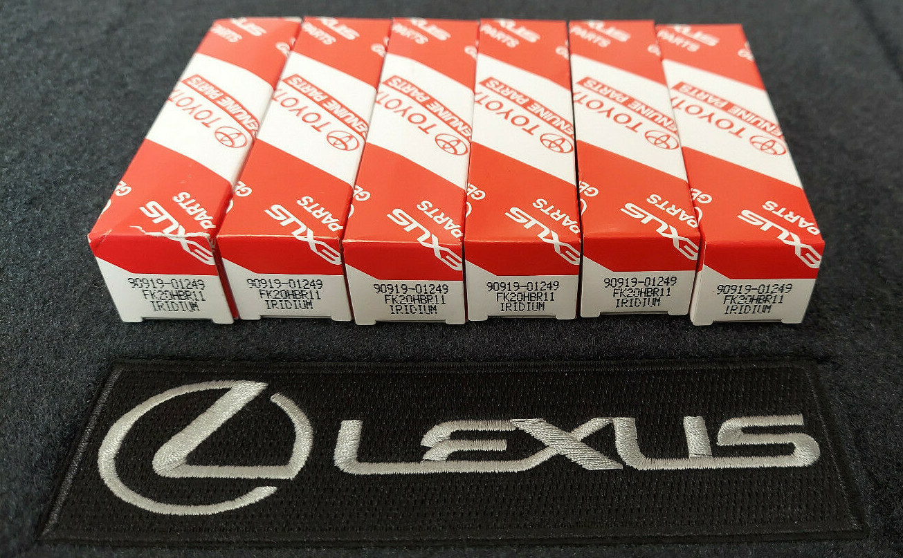 LEXUS OEM FACTORY SPARK PLUG SET 06-18 IS300/350 RC300/350 GS 90919-01249 3.5 V6
