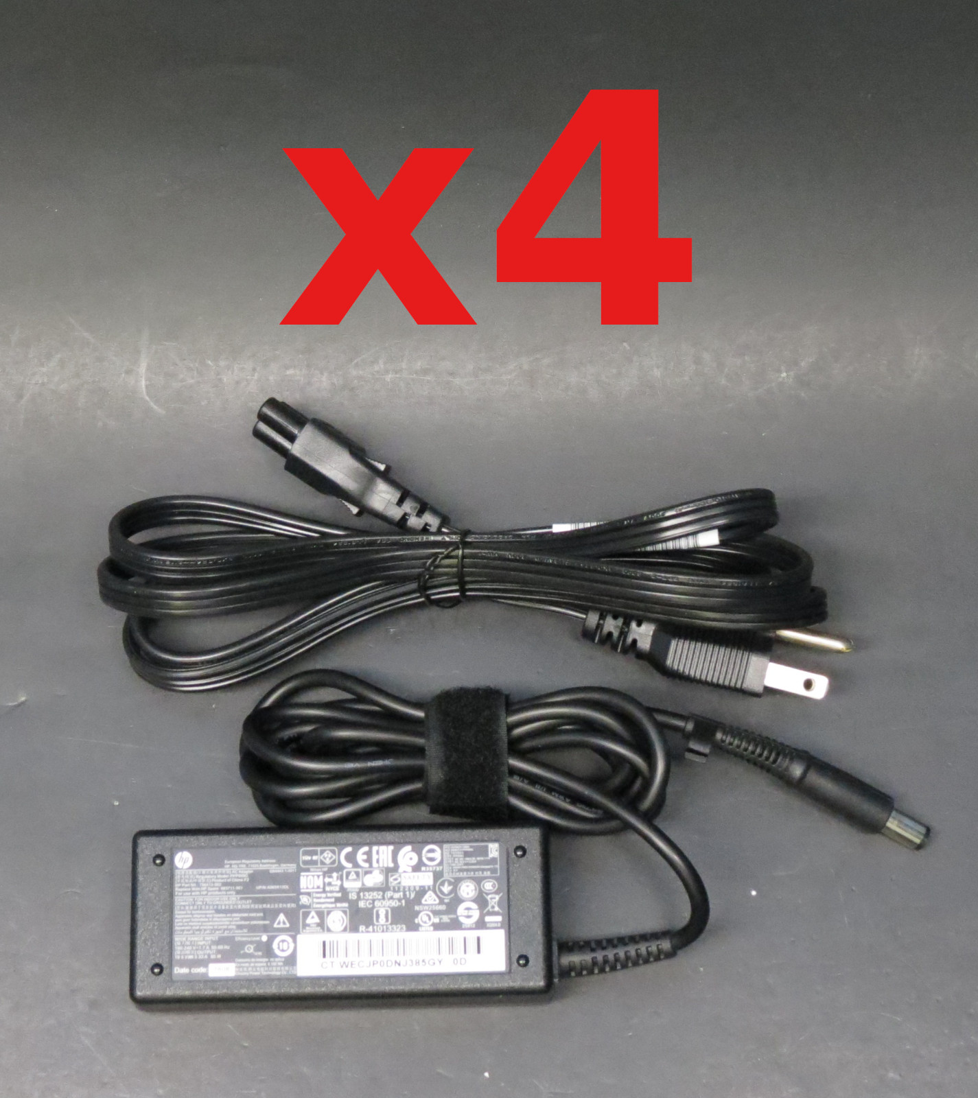 ((Lot of 4) HP PPP009H Laptop Charger 608425-002 65W 3.5A 18.5V