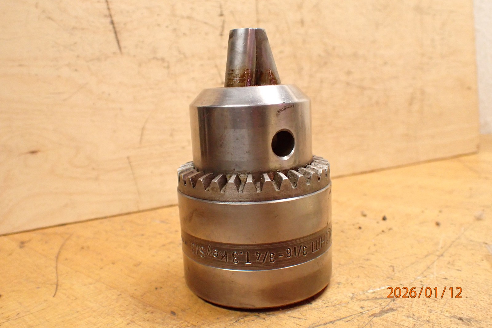 OLDER GERMAN MADE ROHM 3/16-3/4 DRILL CHUCK MISSING KEY