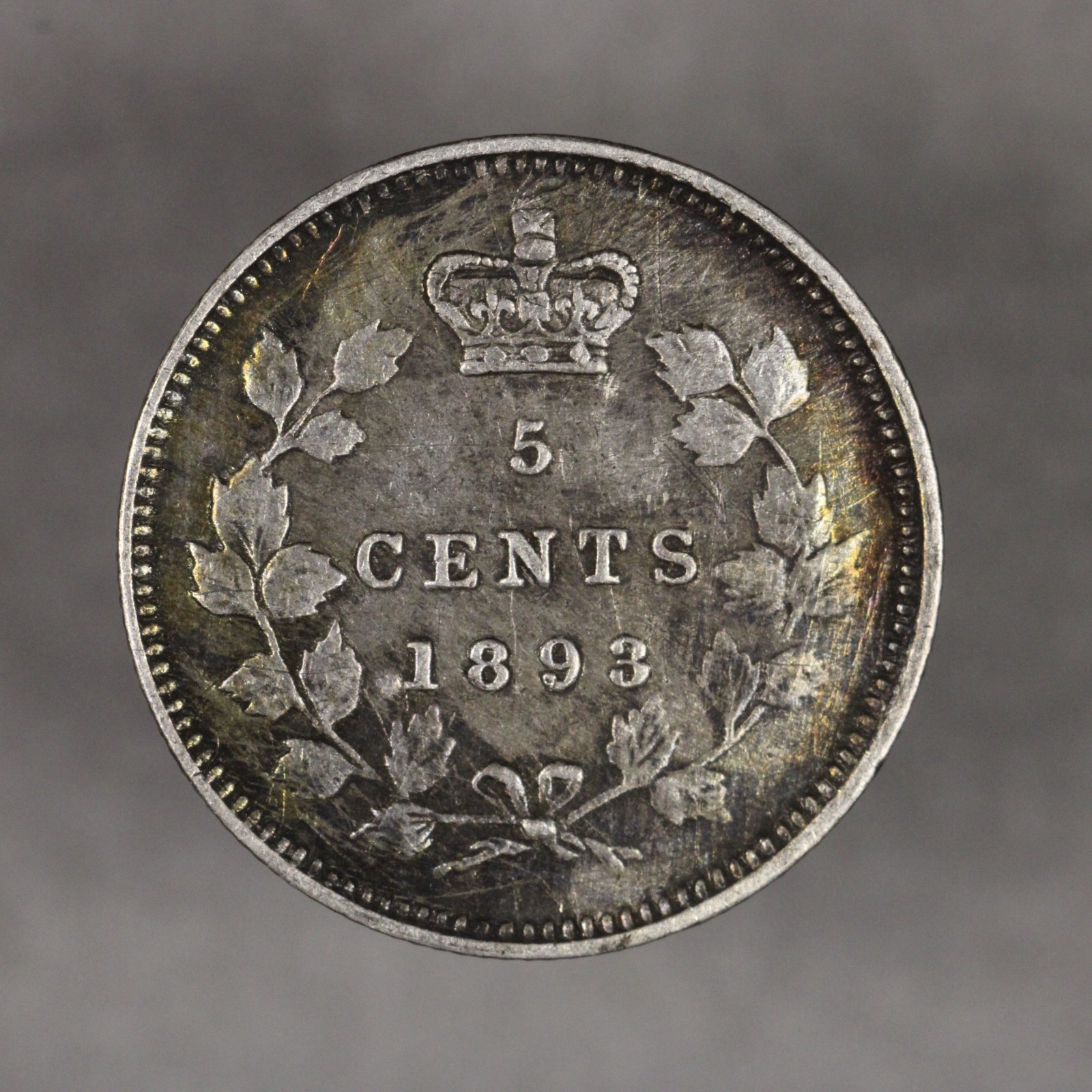 1893 Canada Silver 5 Cents