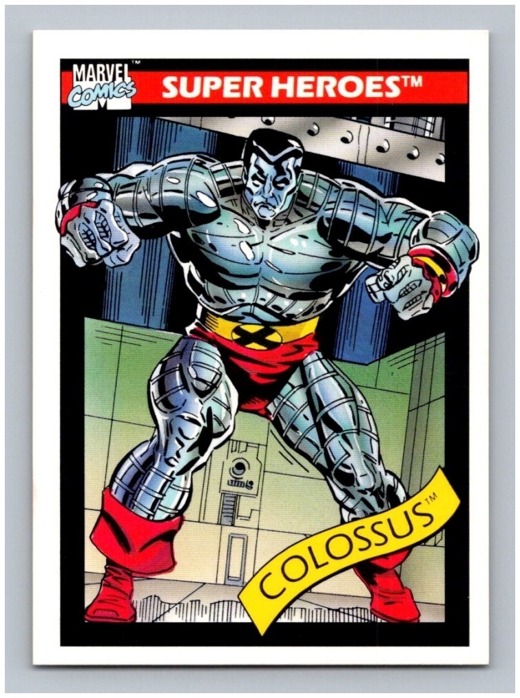 1990 Marvel Universe Series 1 #36 Colossus Super Heroes X-Men Impel Trading Card