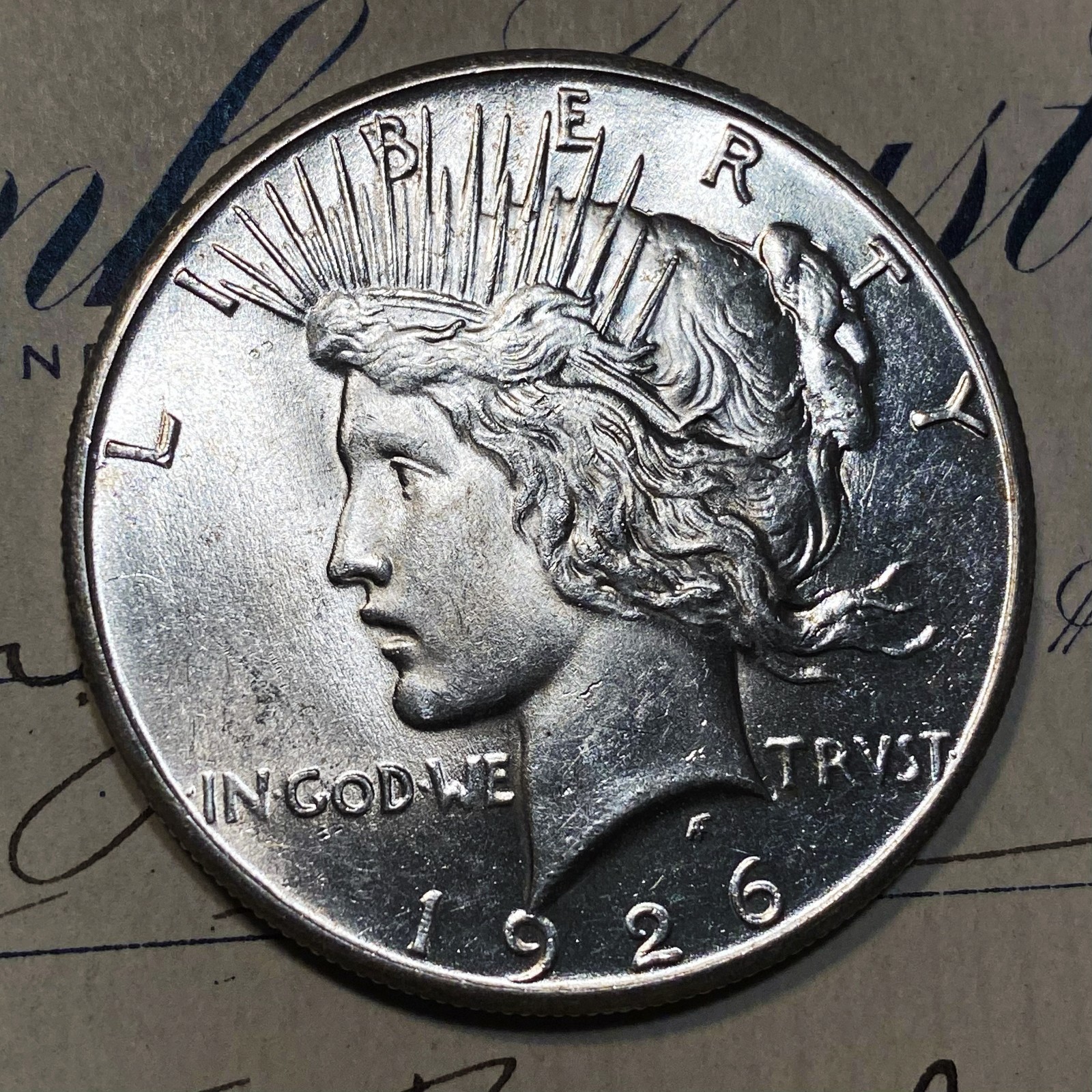✯ 1926 P Uncirculated Peace Silver Dollar 1x Choice/Gem BU From OBW Roll Estate✯