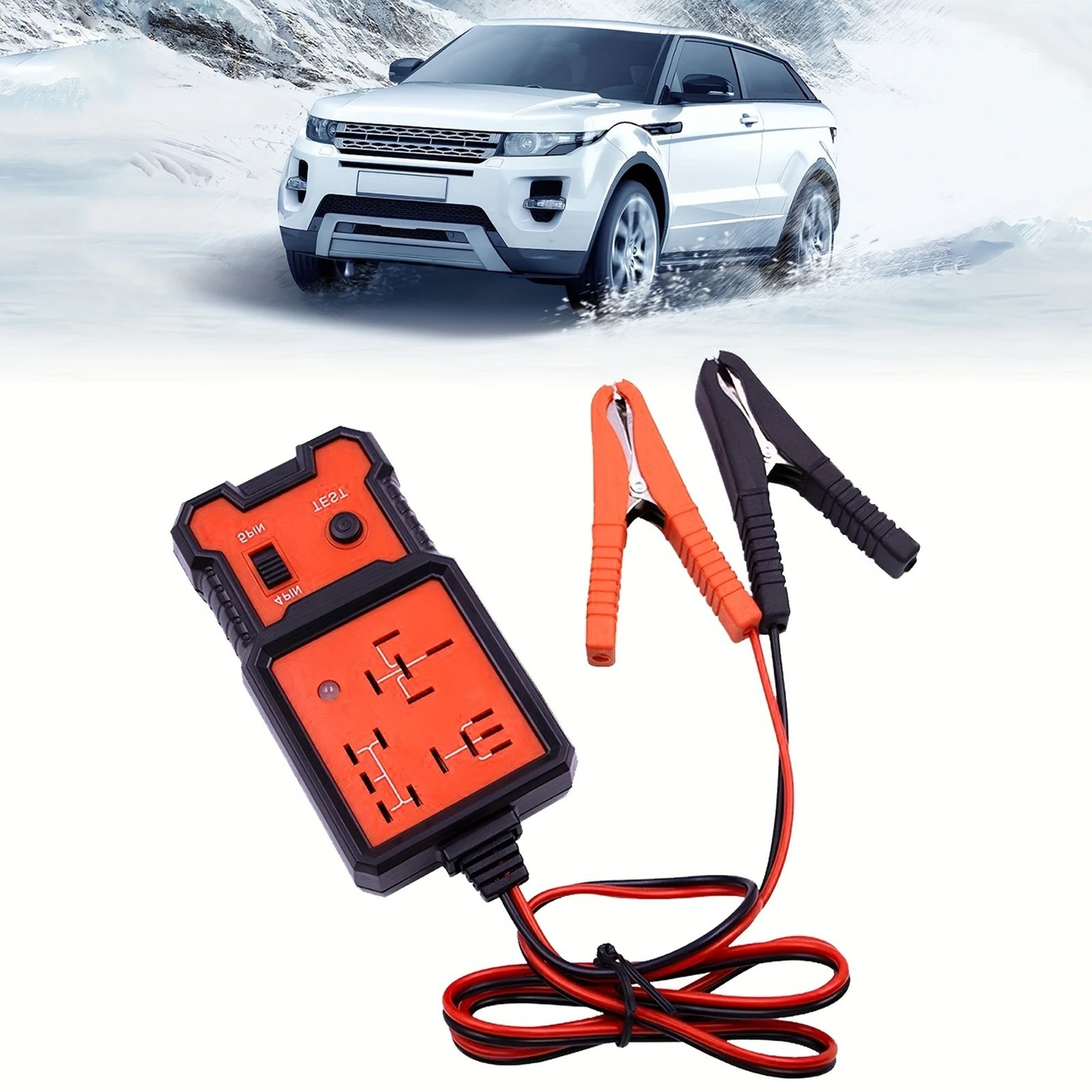 Automotive 12V Car Relay Tester Tool – 4/5 Pin LED Relay Diagnostic Tester Tool