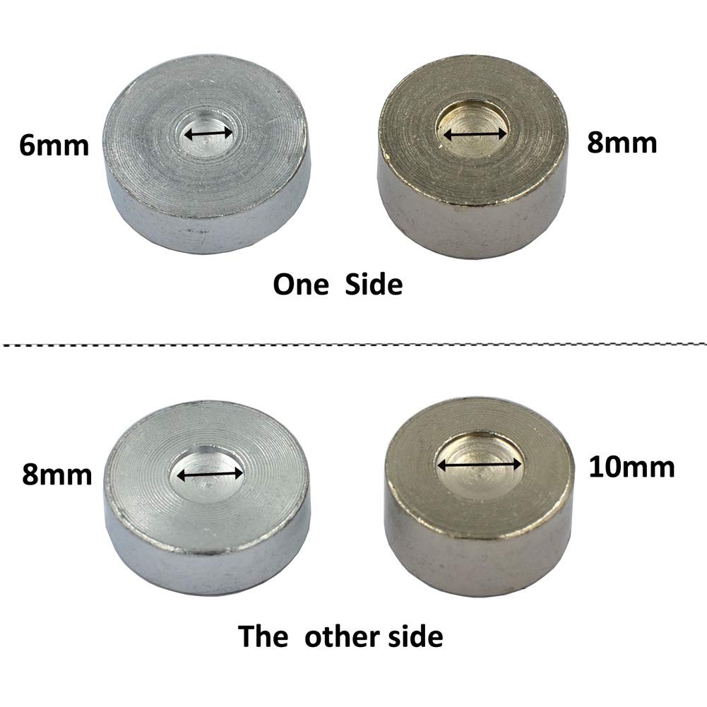 DGOL 7 pcs Metal Domed Rivet Fixing Setting Tool Spike 7pcs Setter