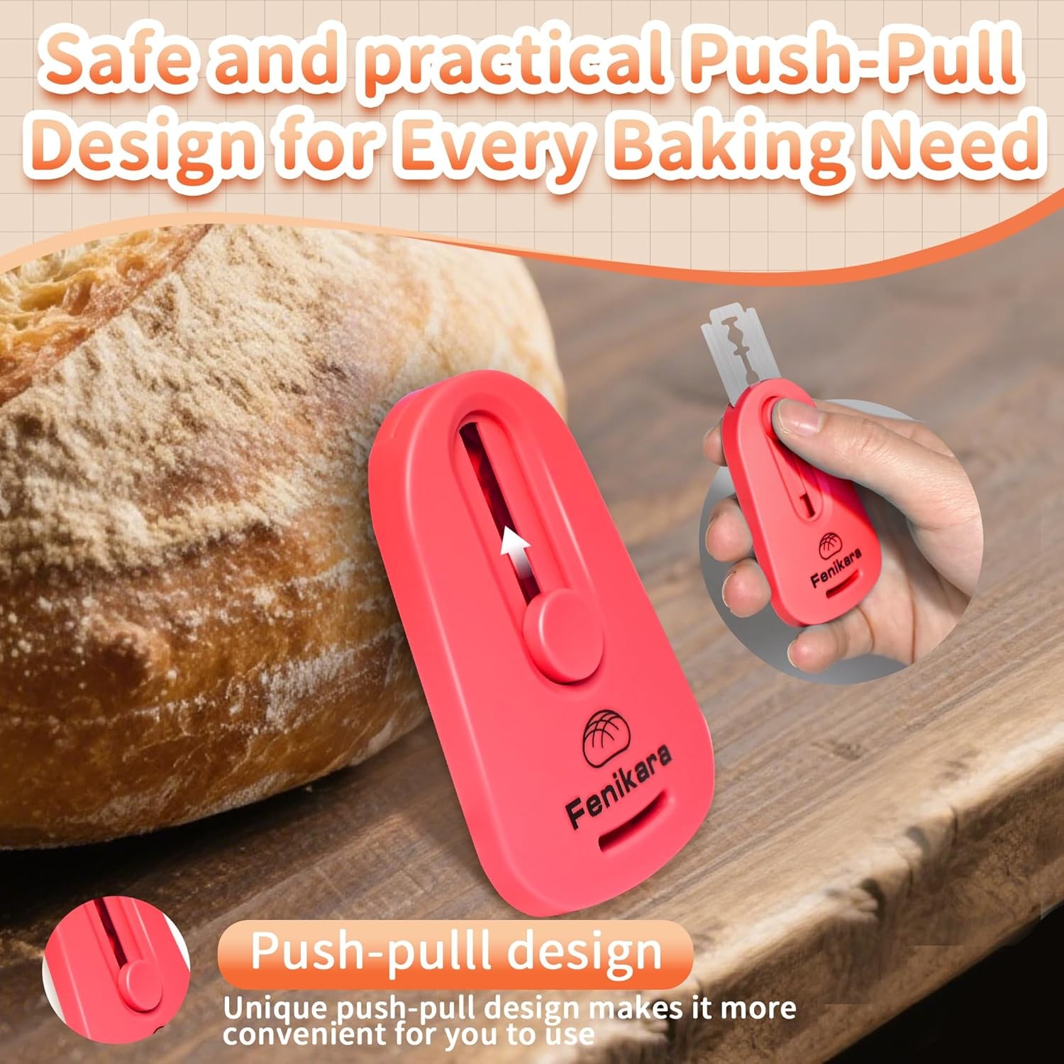 2PCS Upgraded Magnetic Sourdough Scoring Tool & Versatile Bread Scoring Tool- Pr
