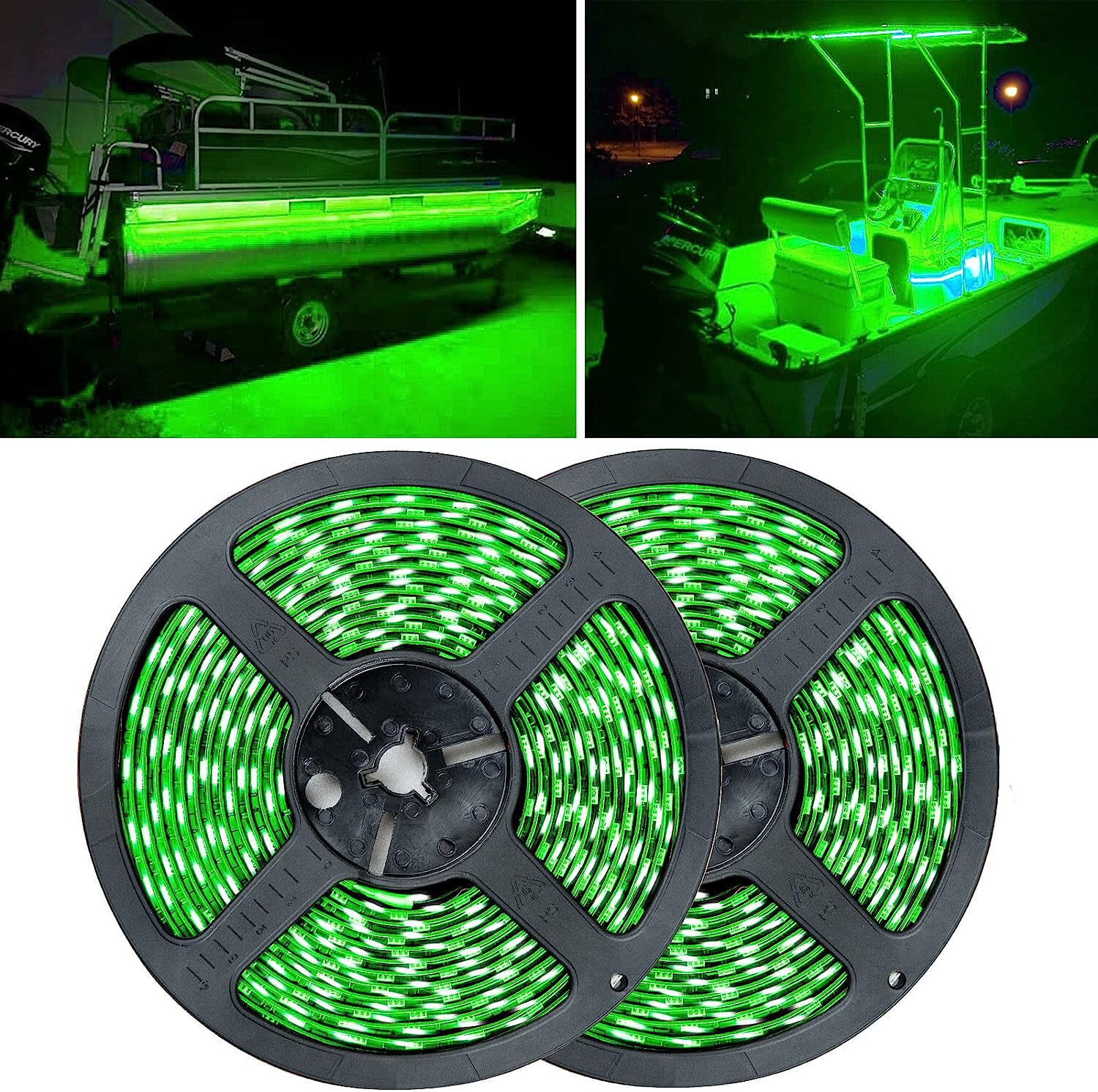 Marine LED Lights for Boats, Deck, Interior Lights 12VDC 10m (32.8ft),    Green