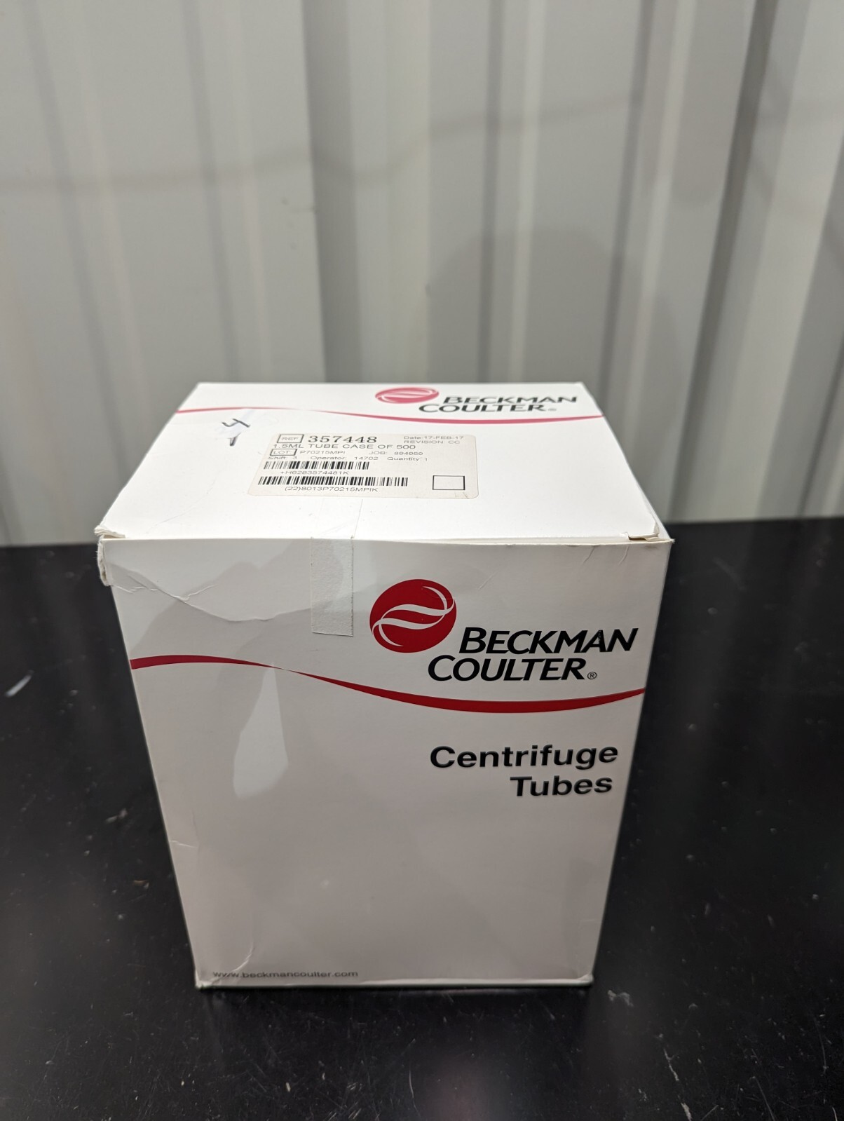 Beckman Coulter Centrifuge Tubes 1.5mL REF 357448 Tube Case/500 11x38mm Biomek