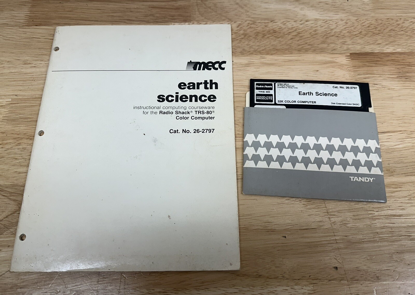 TRS-80 Earth Science 5.25” Floppy Disk