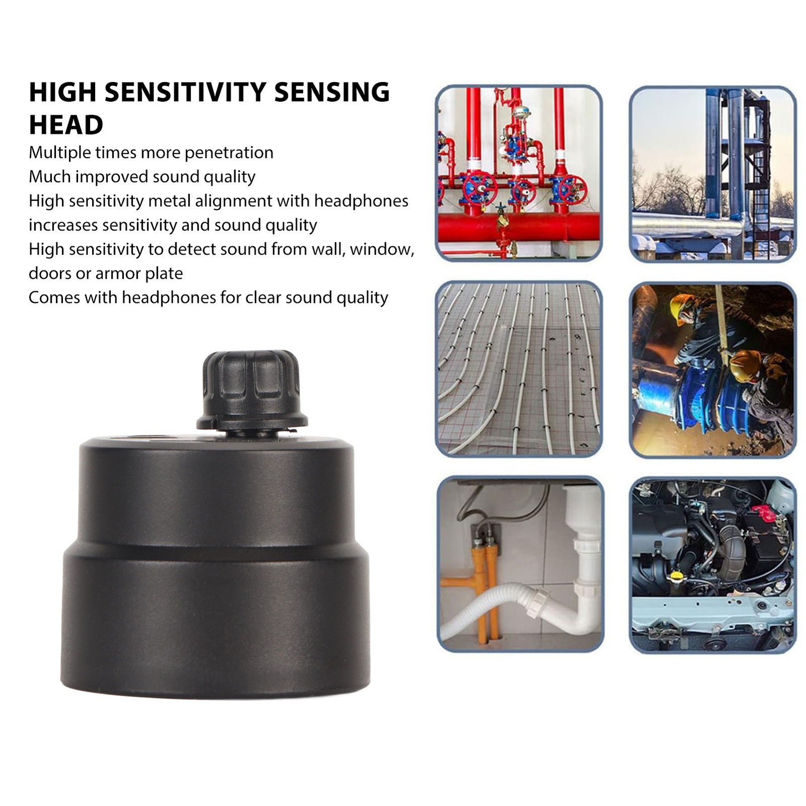 13000X Strong Penetration Through Wall Microphone Amplifier For Detecting Heatin
