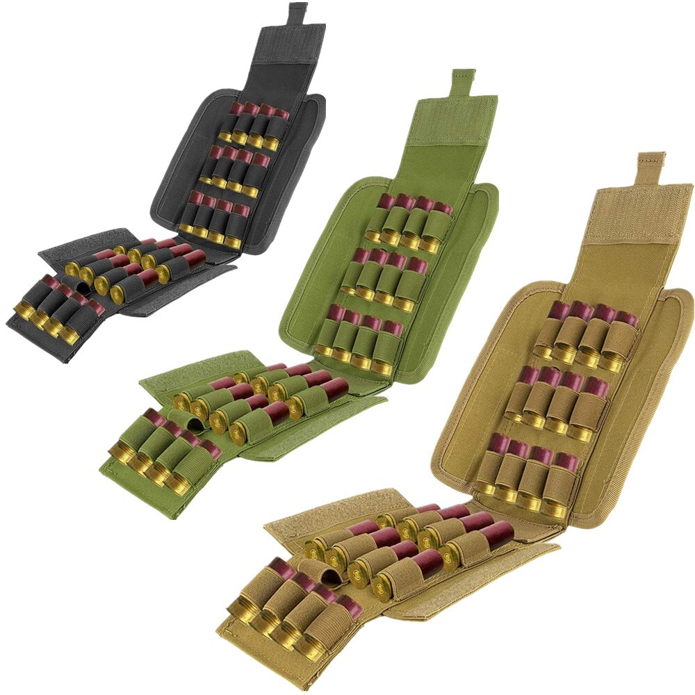 US Tactical Molle 25 Rounds Ammo Bags 12/20 GA Cartridge Pouch Ammo Shells Bags