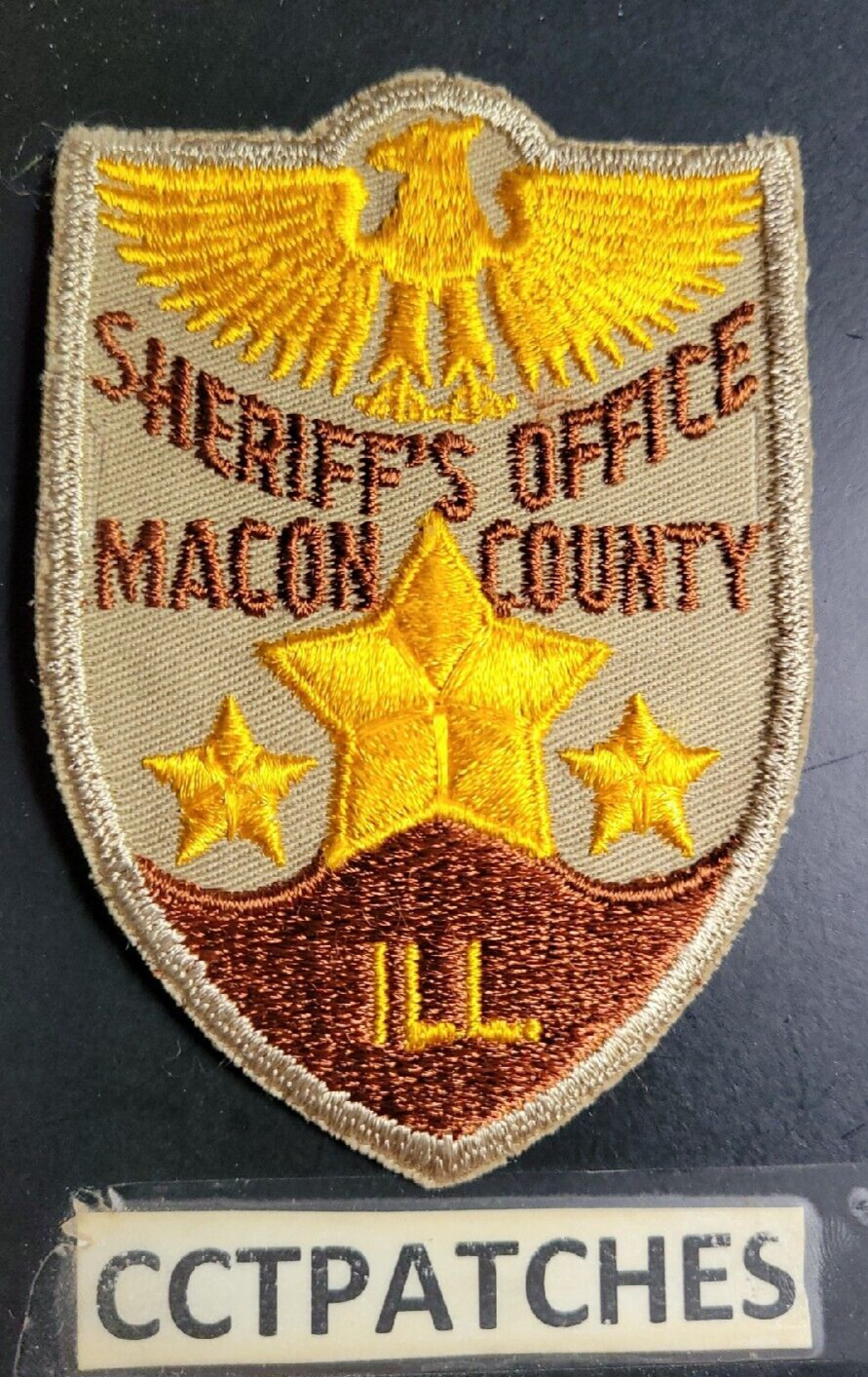 MACON COUNTY, ILLINOIS SHERIFF CUTEDGE SHOULDER PATCH IL