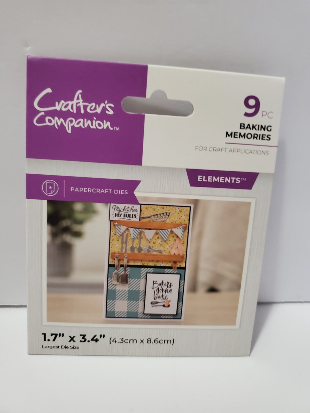 CC1 Crafters Companion Elements Baking Memories Mini Kitchen Metal die set new