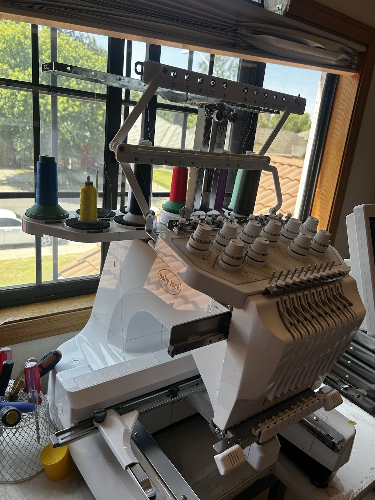 10 Needle Embroidery Machine Babylock Enterprise, Multi-needle Embroidery
