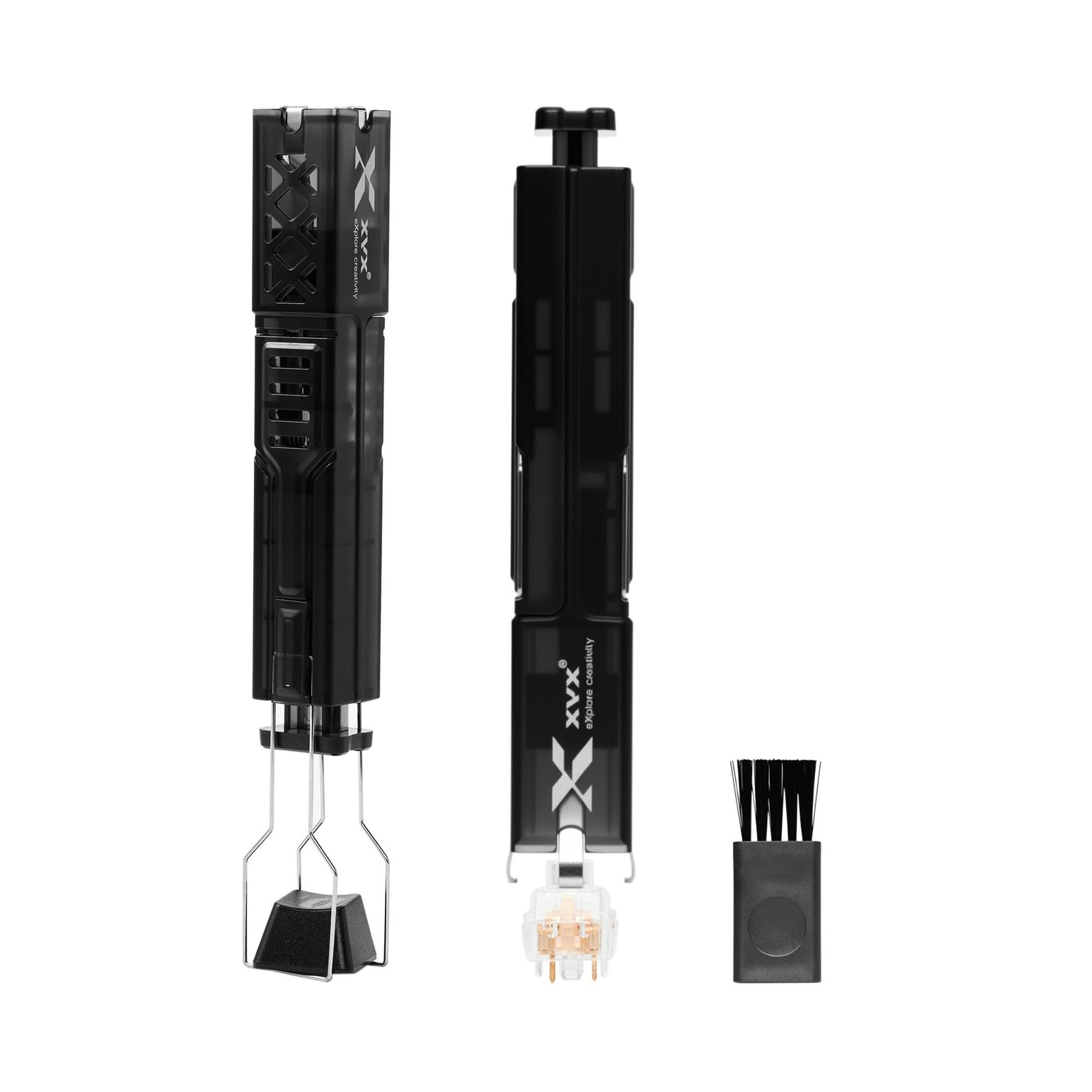 OHY 2 in 1 Keycap Puller & Switch Puller for Mechanical Keyboards - Black, Du...