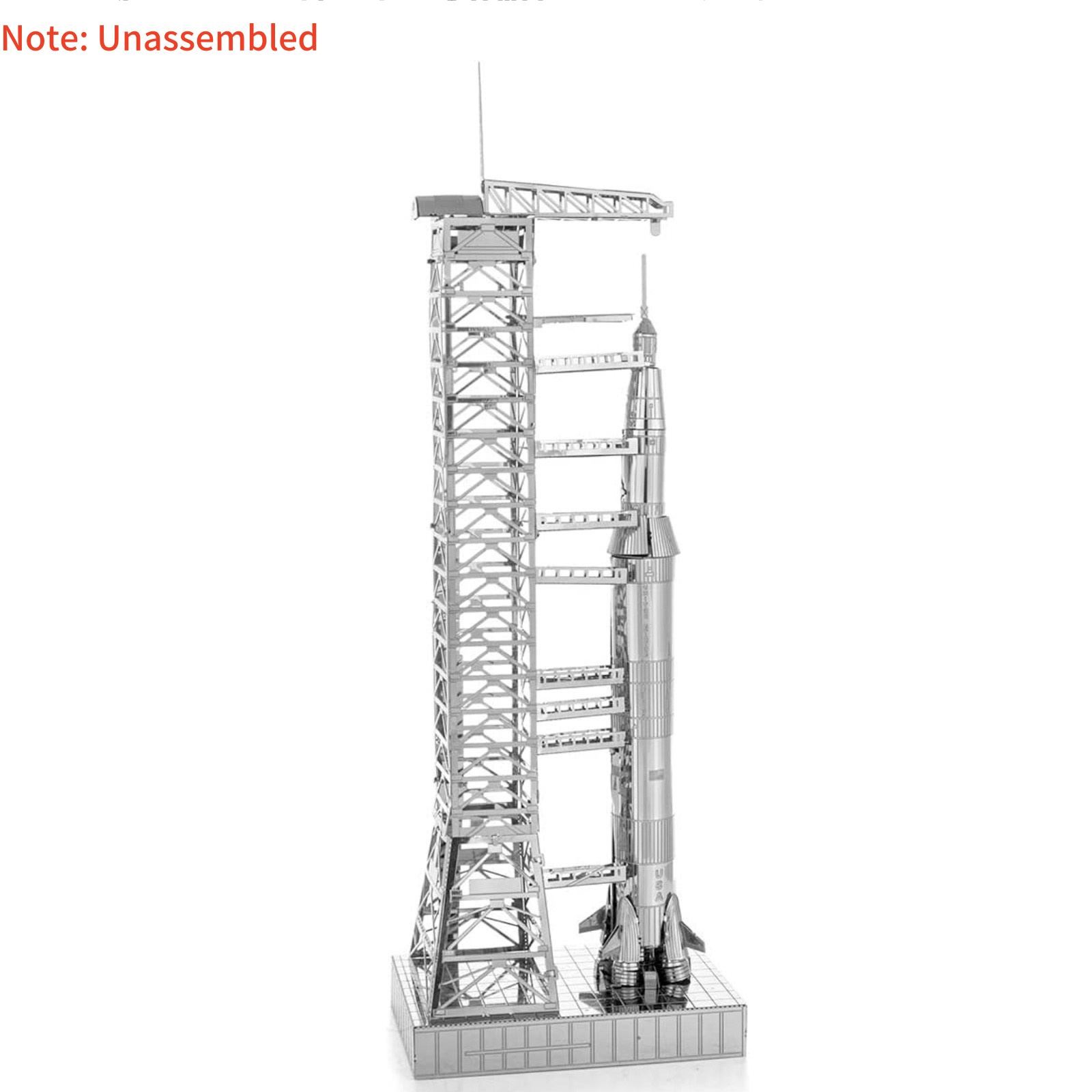 New 5.9in 1:770 High Quality USA Apollo 11 Saturn V w/ Gantry Unassembled Model
