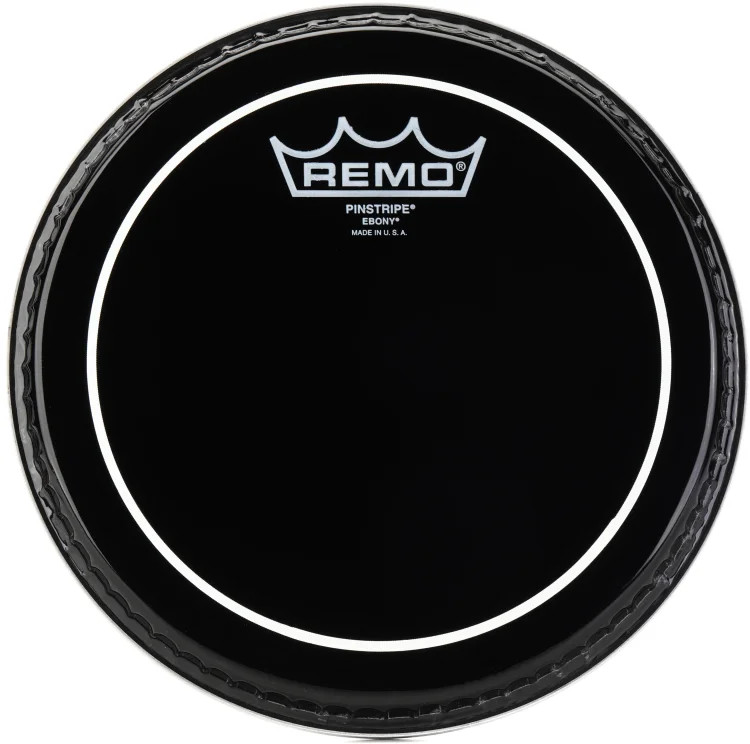 Remo Ebony Pinstripe Drumhead - 8"