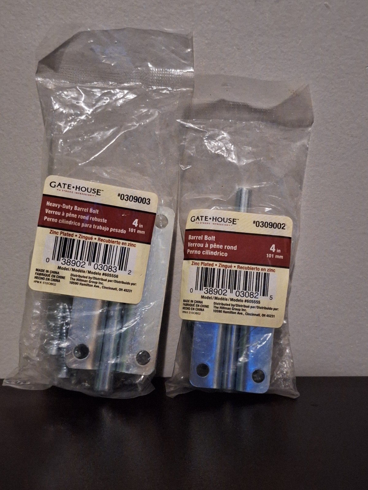 Gate House 4" Barrel Bolt Locks Regular AND Heavy Duty 2pk