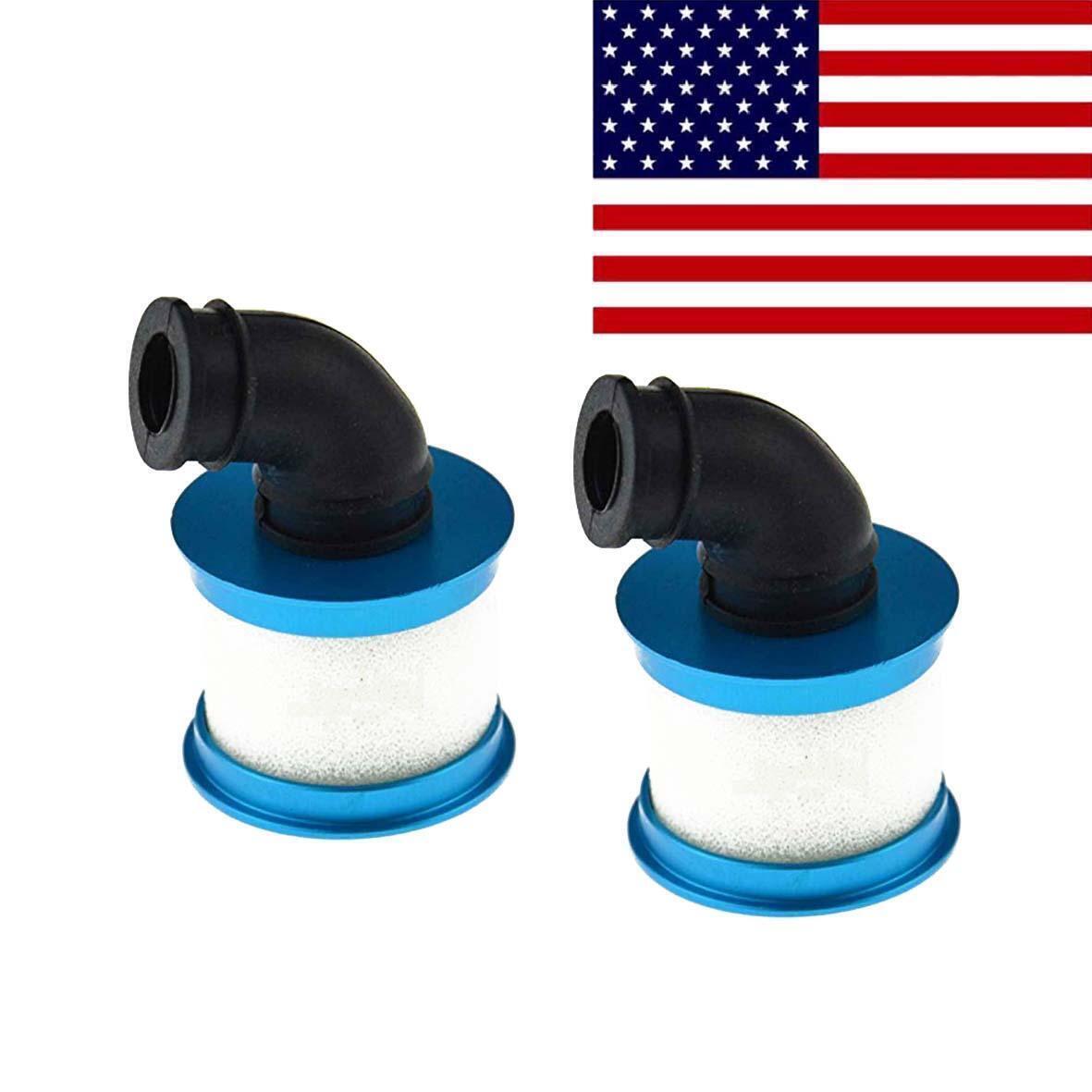 2pcs HSP 04104 Aluminum Upgrade Air Filter for 1/10 Redcat Racing Nitro RC Car