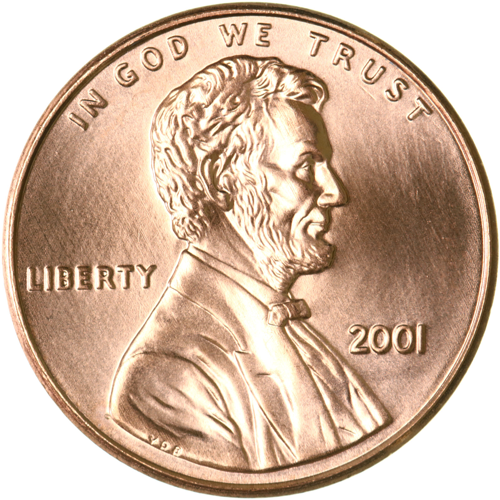 2001 (P) Lincoln Memorial Cent Gem BU Penny US Coin