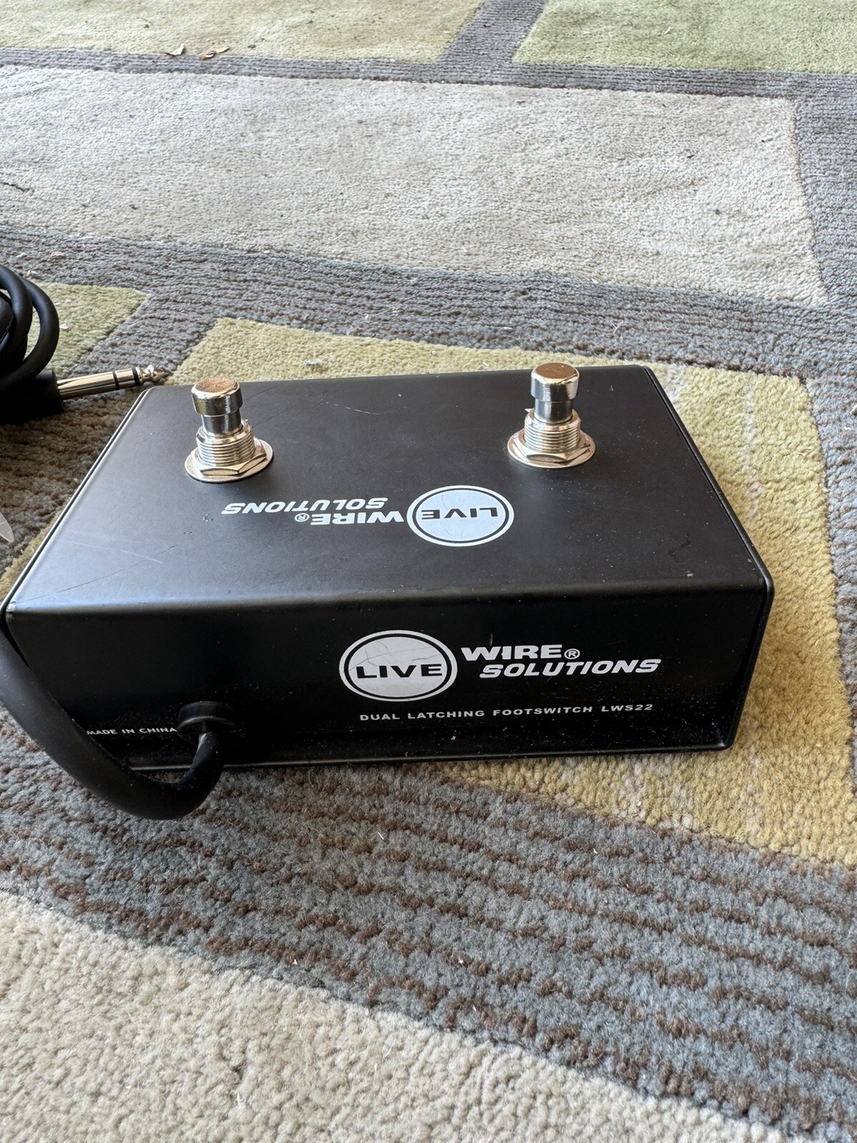 Live Wire Solutions Dual Latching Footswitch FSW22 Guitar Amp Channel AC15 Used