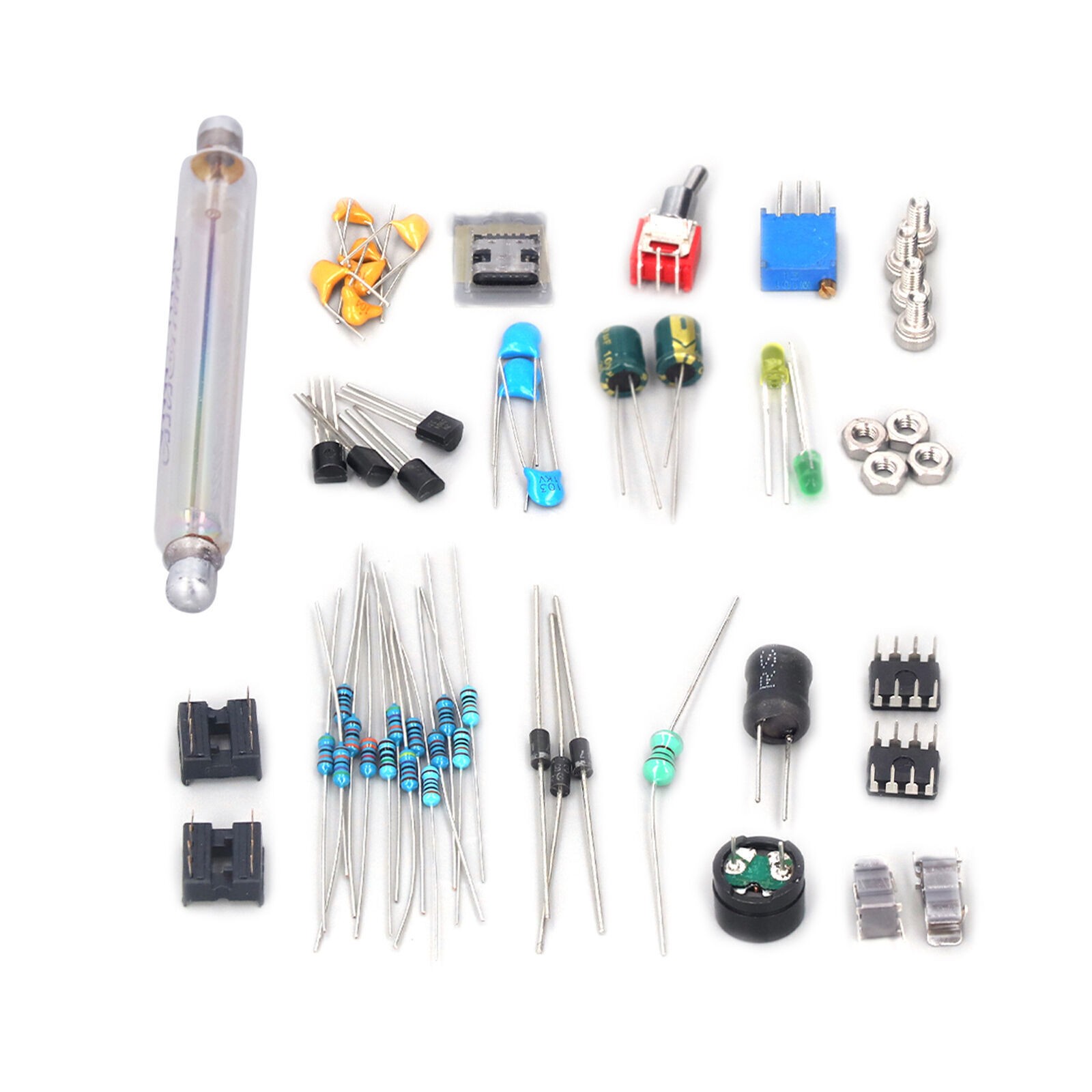 DIY Geiger Counter Parts Kit Nuclear Radiation Detector Module Unassembled Tool